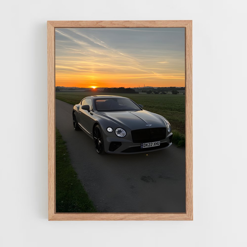 Poster Sunset on Speed – affiche Bentley (vue 4)
